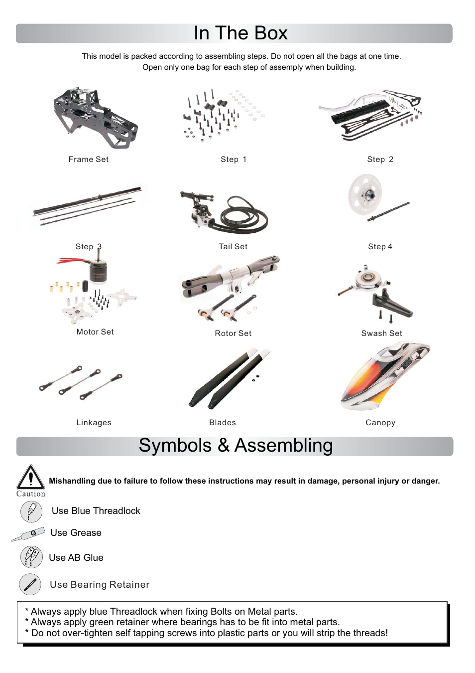 Symbols & assembling | Compass Atom 7HV Ultimate User Manual | Page 5 / 36