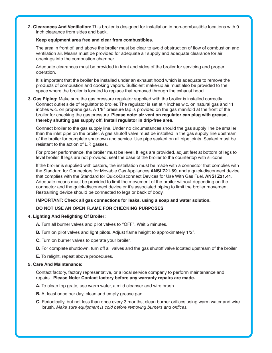 Connerton RLRB-A Budget Series User Manual | Page 2 / 4