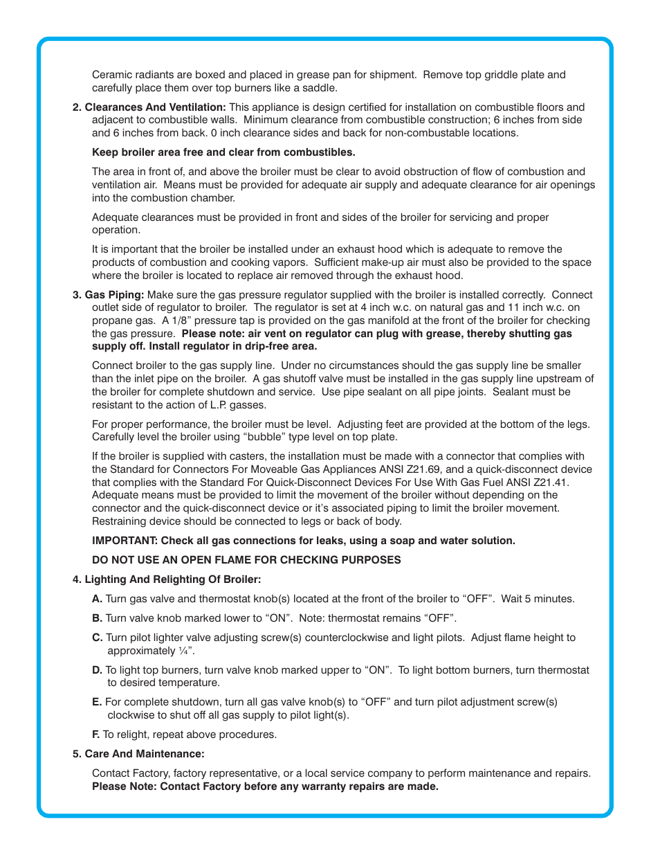 Connerton Model A-1F User Manual | Page 2 / 12