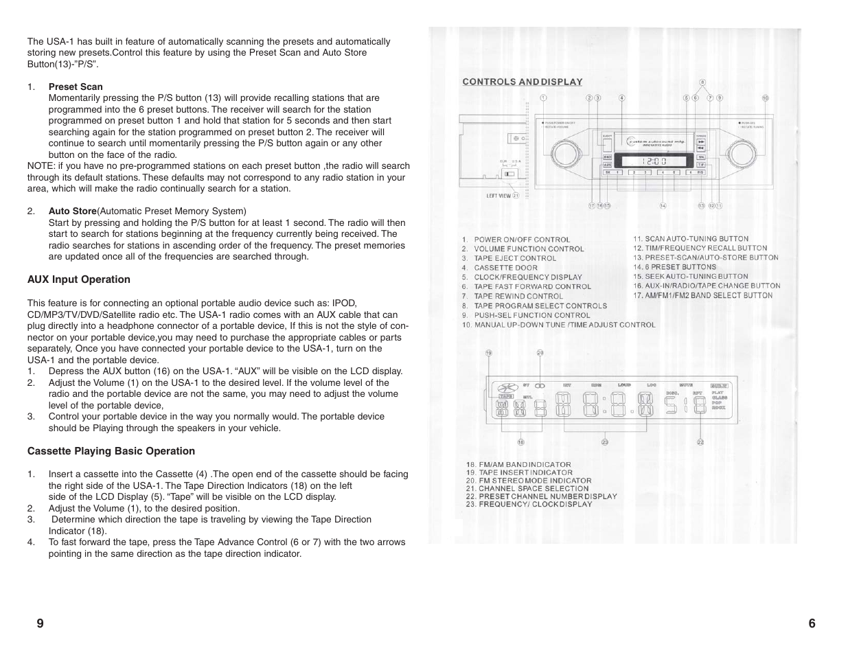 Custom Autosound USA-1 User Manual | Page 7 / 8