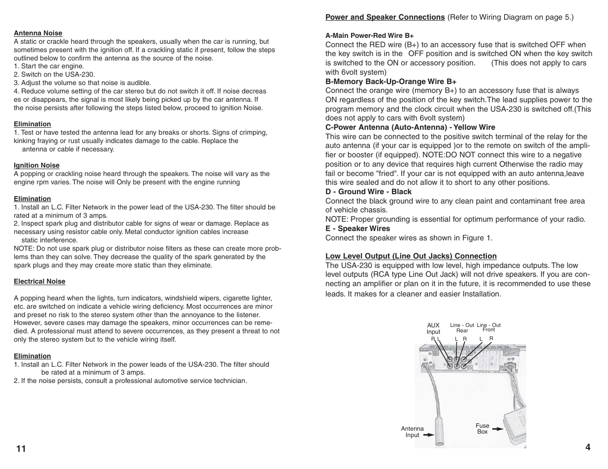 Custom Autosound USA-230 User Manual | Page 5 / 8