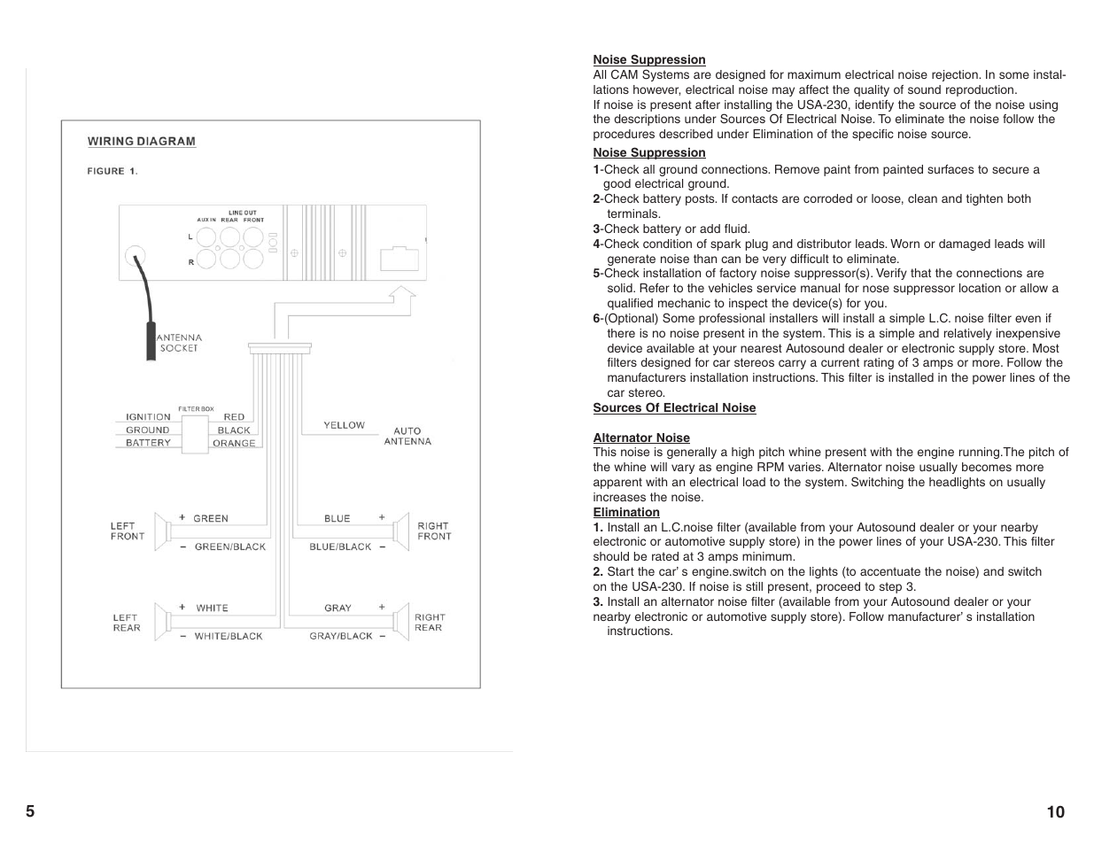 Custom Autosound USA-230 User Manual | Page 6 / 8