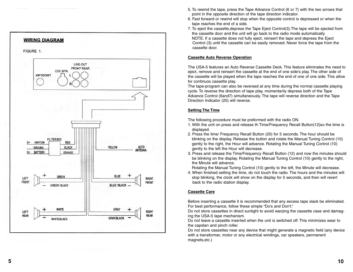 Custom Autosound USA-5 User Manual | Page 6 / 8