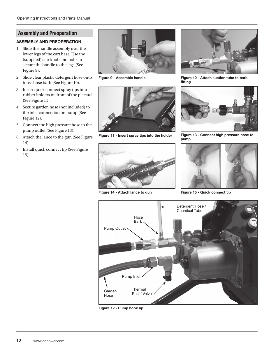 Assembly and preoperation | Campbell Hausfeld IN469800AV User Manual | Page 10 / 60