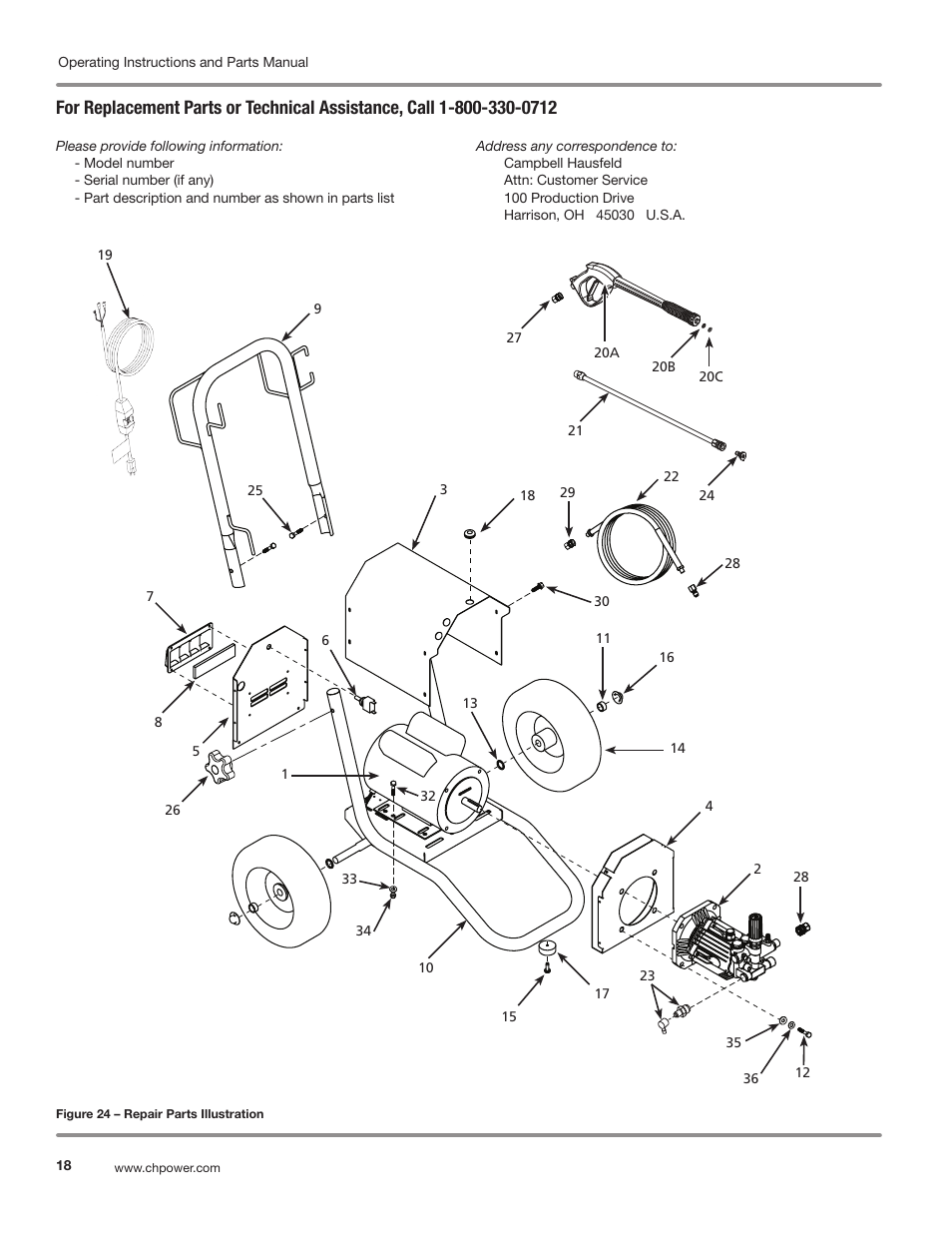 Campbell Hausfeld IN469800AV User Manual | Page 18 / 60