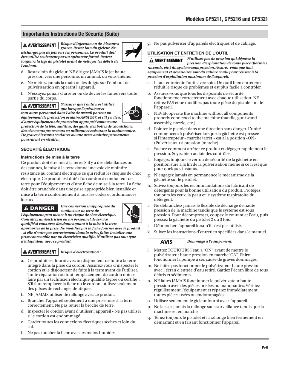 Campbell Hausfeld IN469800AV User Manual | Page 25 / 60