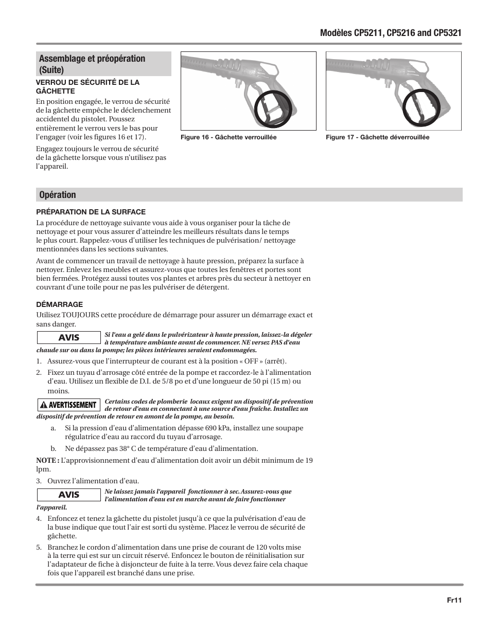 Opération | Campbell Hausfeld IN469800AV User Manual | Page 31 / 60