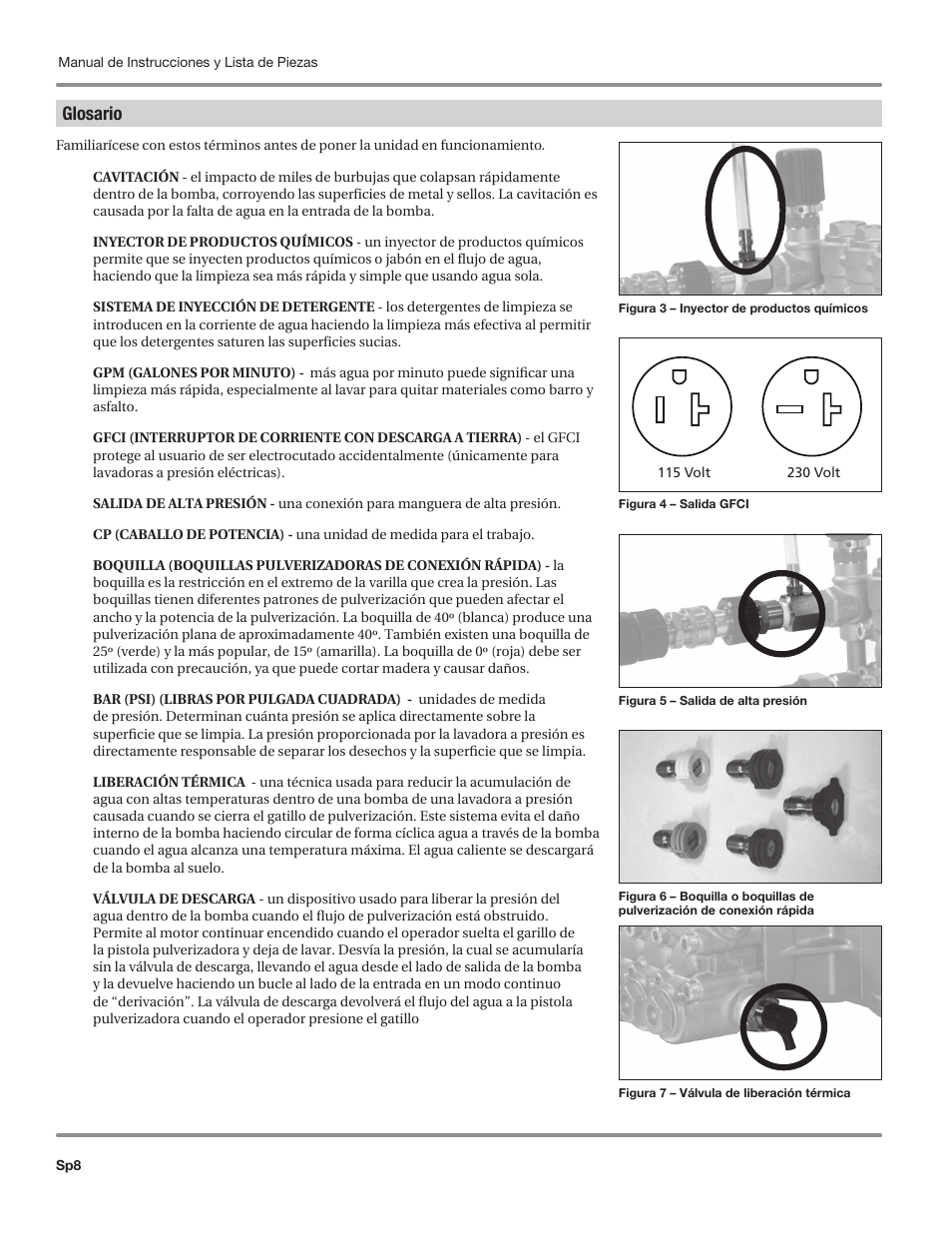 Glosario | Campbell Hausfeld IN469800AV User Manual | Page 48 / 60