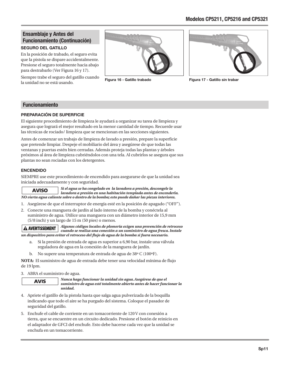 Funcionamiento | Campbell Hausfeld IN469800AV User Manual | Page 51 / 60