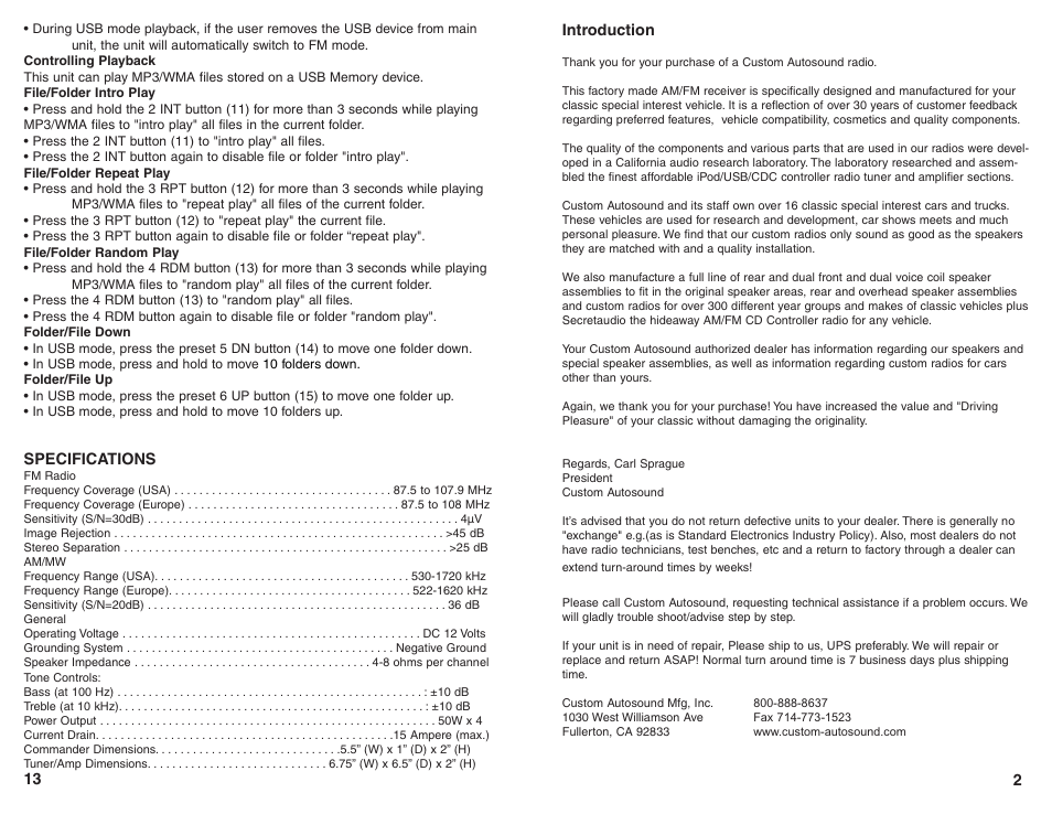 Custom Autosound Secretaudio SST User Manual | Page 3 / 8