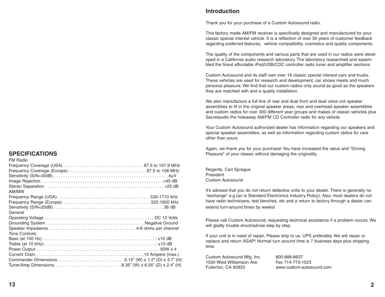 Custom Autosound Secretaudio SRMS User Manual | Page 3 / 8