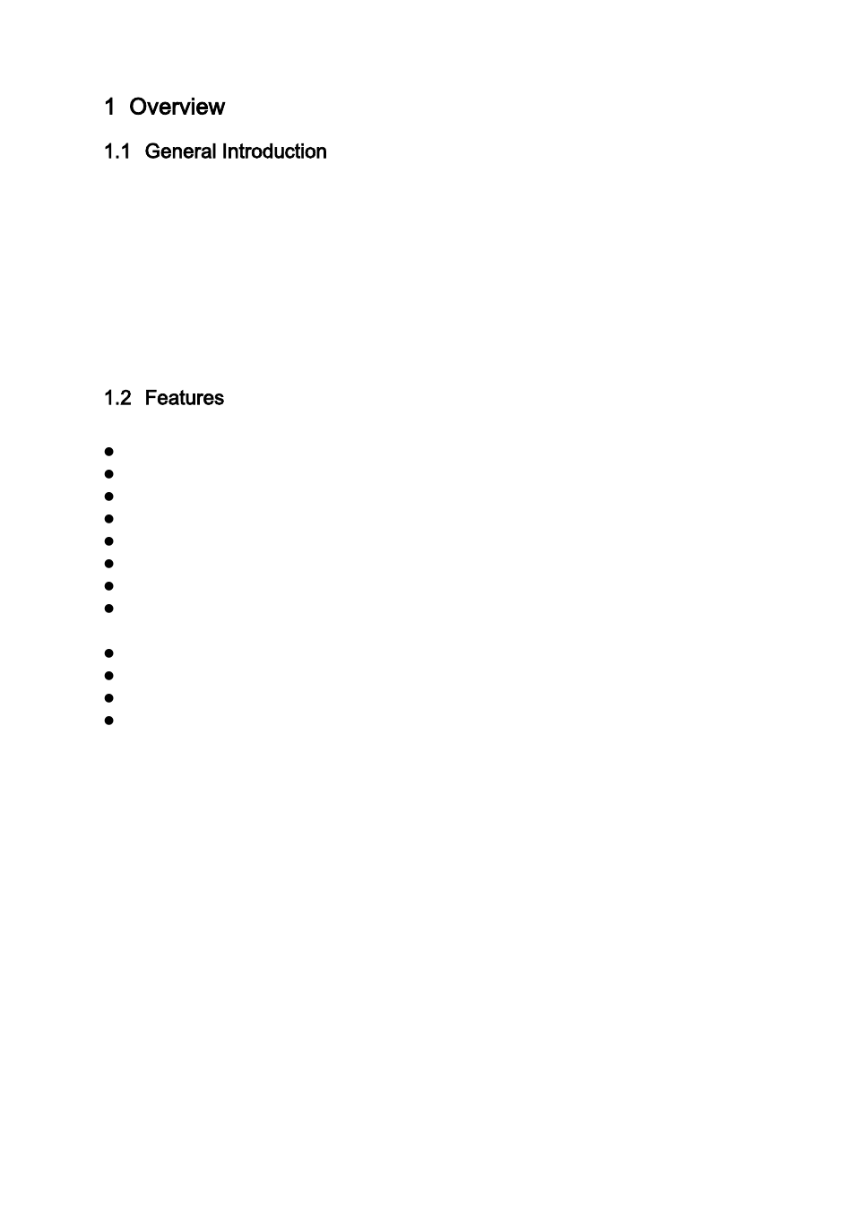 Overview, General introduction, Features | 1 overview, 1 general introduction, 2 features | Dahua Technology Mobile Phone Monitor User Manual | Page 3 / 33
