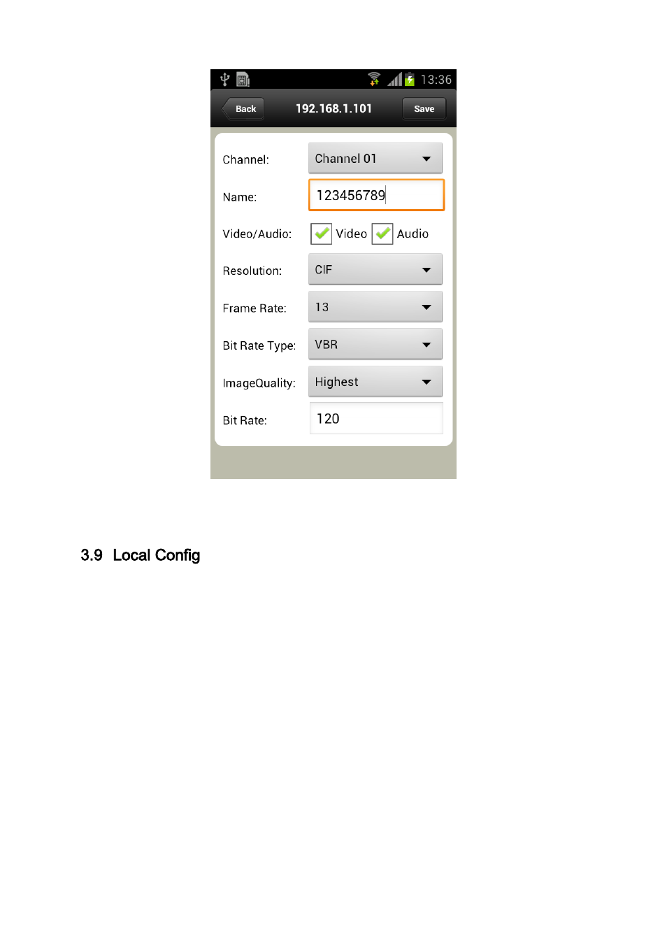 Local config, 9 local config | Dahua Technology Mobile Phone Monitor User Manual | Page 31 / 33