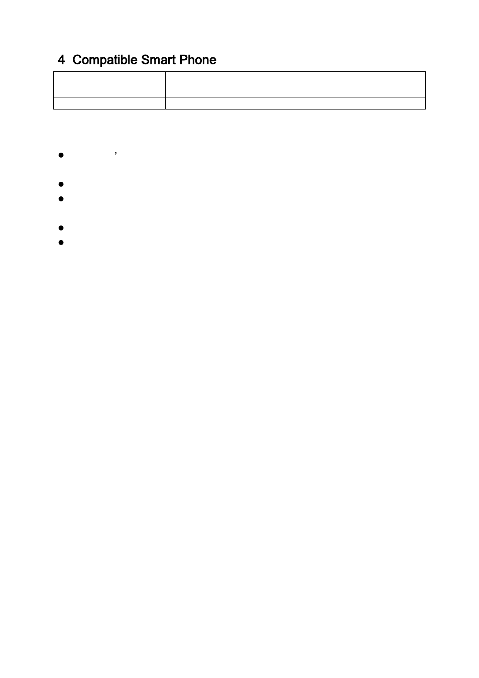 Compatible smart phone, 4 compatible smart phone | Dahua Technology Mobile Phone Monitor User Manual | Page 33 / 33