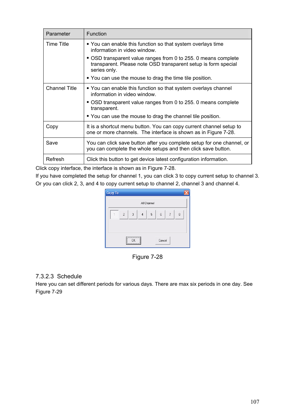 3 schedule | Dahua Technology HE-T User Manual | Page 107 / 149