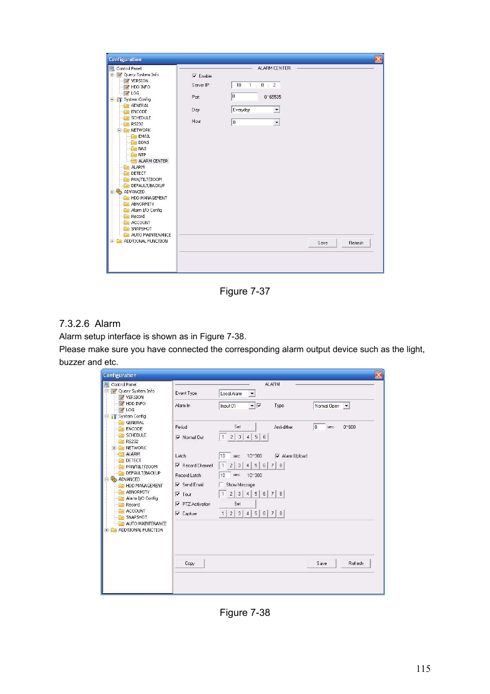 6 alarm | Dahua Technology HE-T User Manual | Page 115 / 149