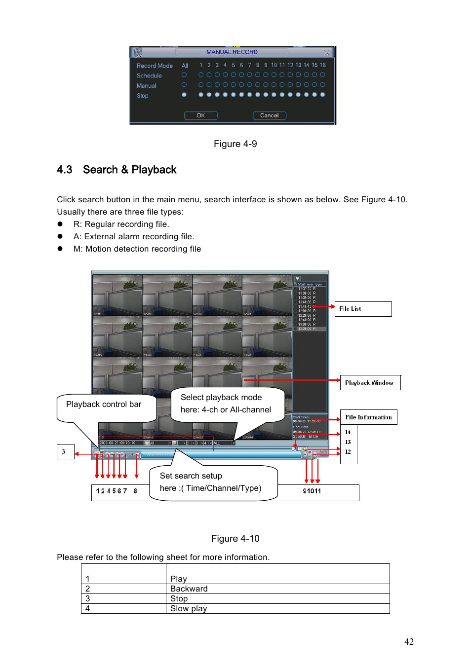 3 search & playback, 1 search menu, Search & playback | Search menu | Dahua Technology HE-T User Manual | Page 42 / 149