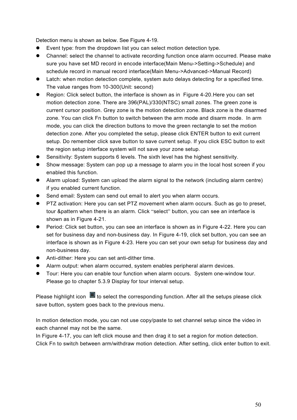 2 motion detect | Dahua Technology HE-T User Manual | Page 50 / 149