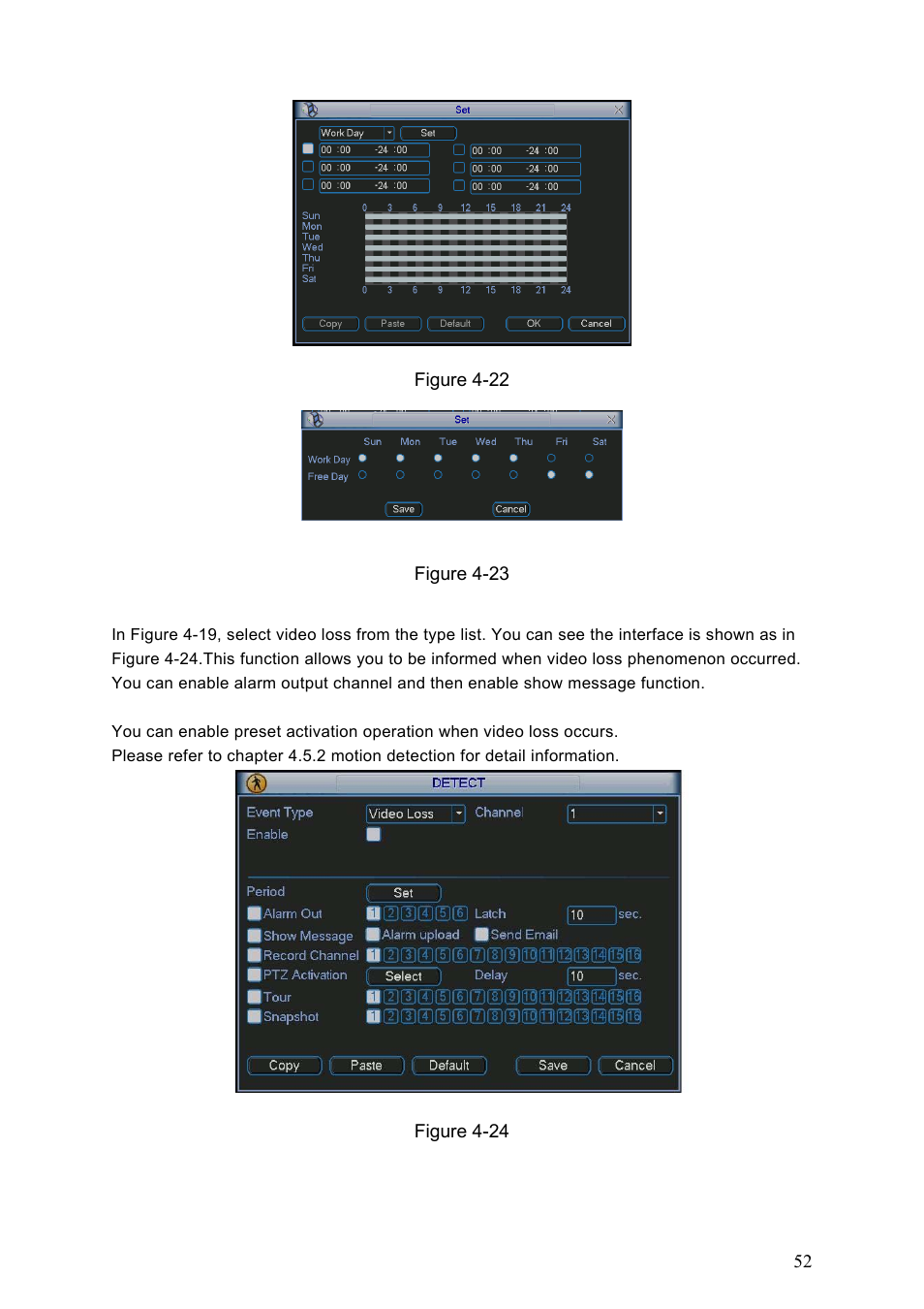 3 video loss, 4 camera masking | Dahua Technology HE-T User Manual | Page 52 / 149