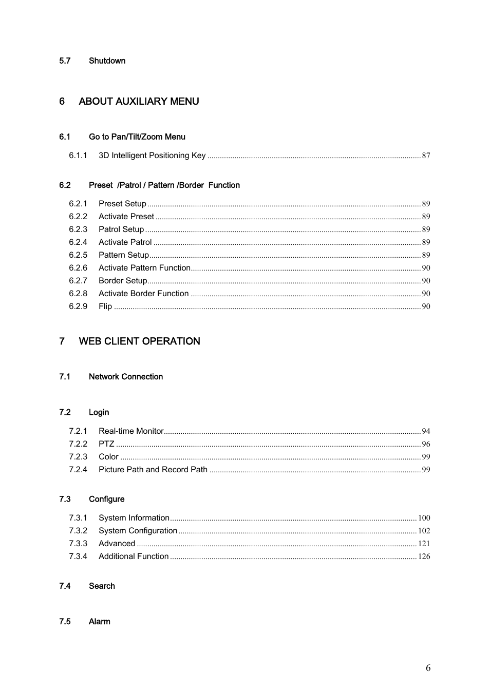 Dahua Technology HE-T User Manual | Page 6 / 149