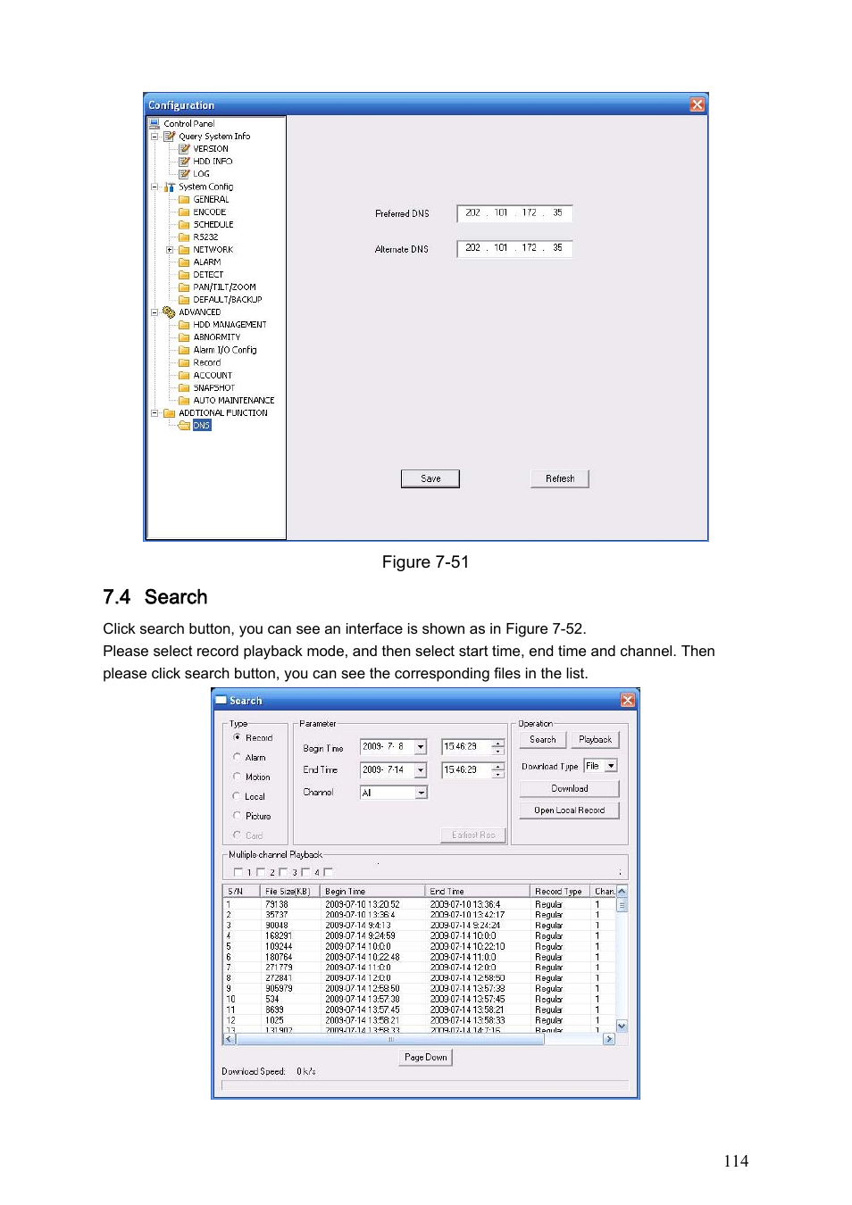 4 search, Search | Dahua Technology LE-A User Manual | Page 114 / 136