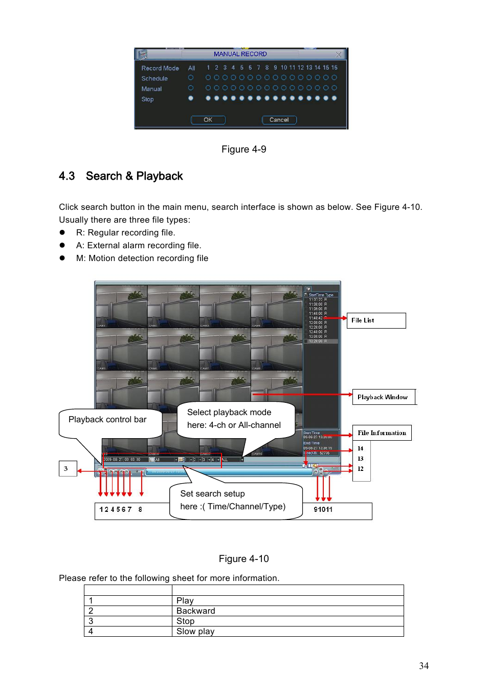 3 search & playback, 1 search menu, Search & playback | Search menu | Dahua Technology LE-A User Manual | Page 34 / 136