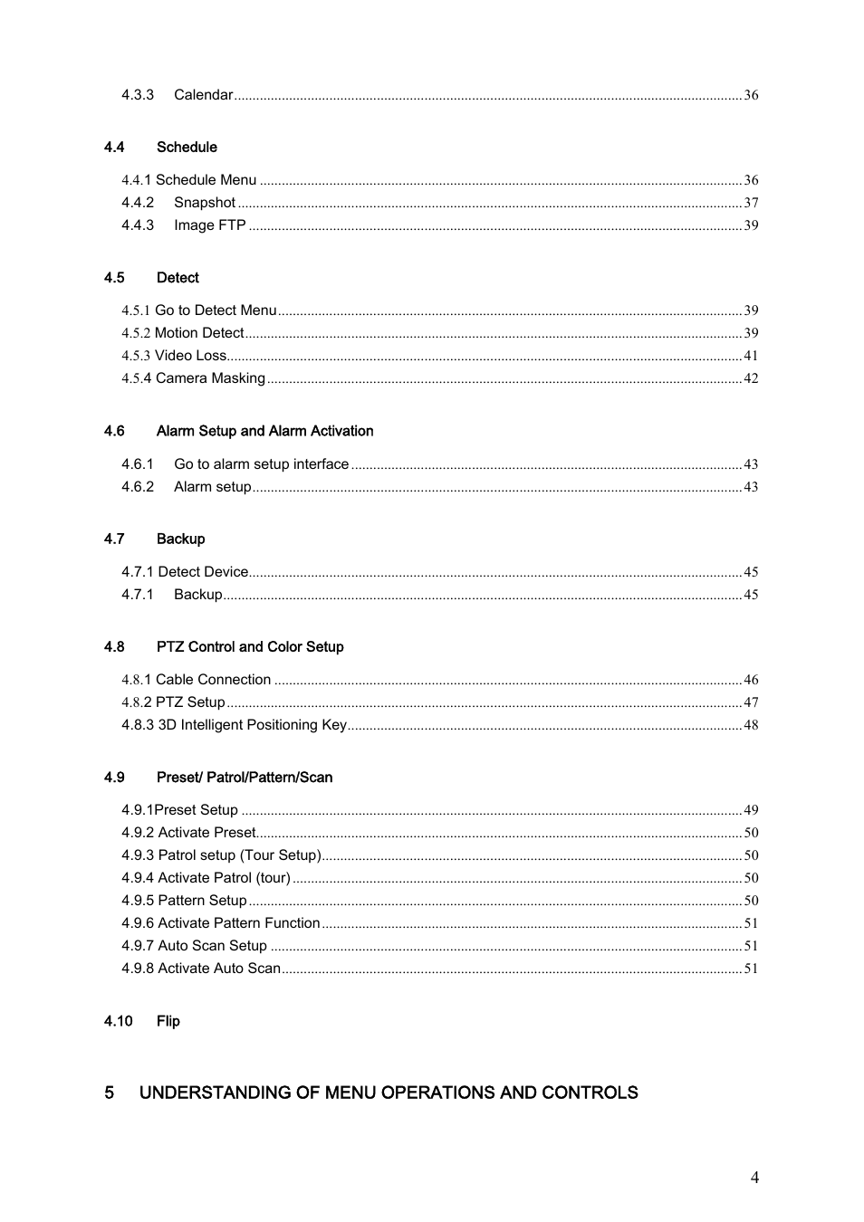 Dahua Technology LE-A User Manual | Page 4 / 136