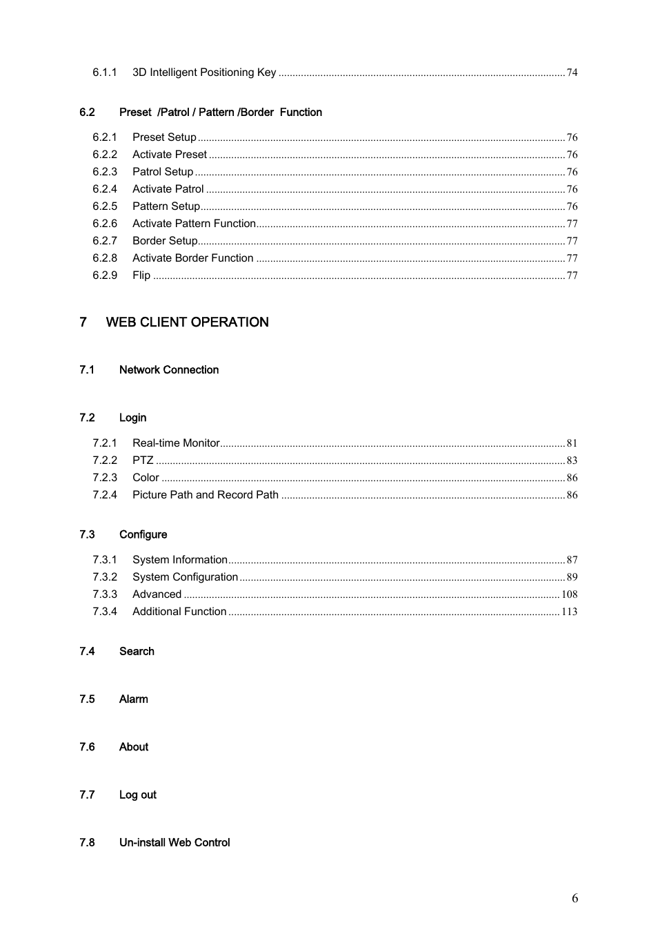 Dahua Technology LE-A User Manual | Page 6 / 136