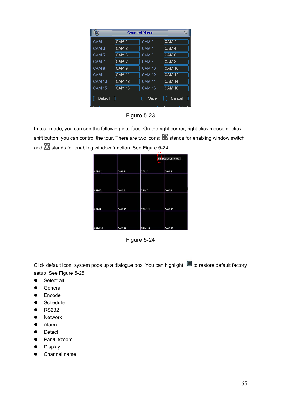 10 default, Default | Dahua Technology LE-A User Manual | Page 65 / 136