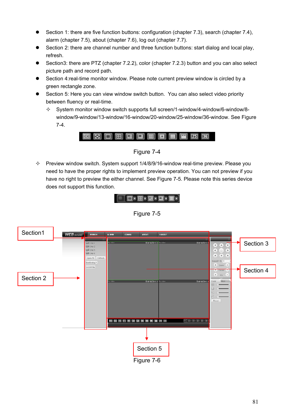 1 real-time monitor, Real-time monitor | Dahua Technology LE-A User Manual | Page 81 / 136