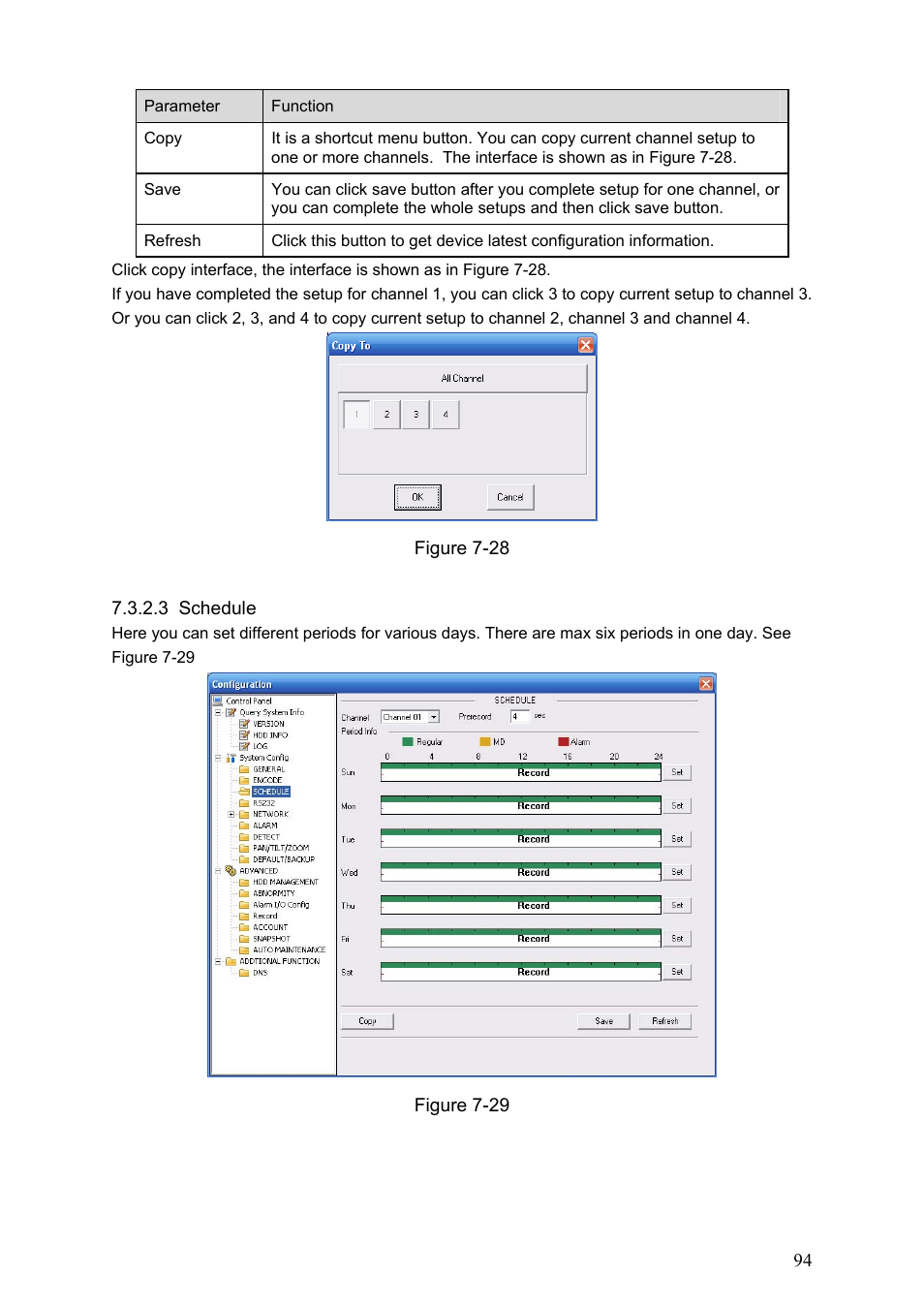 3 schedule | Dahua Technology LE-A User Manual | Page 94 / 136