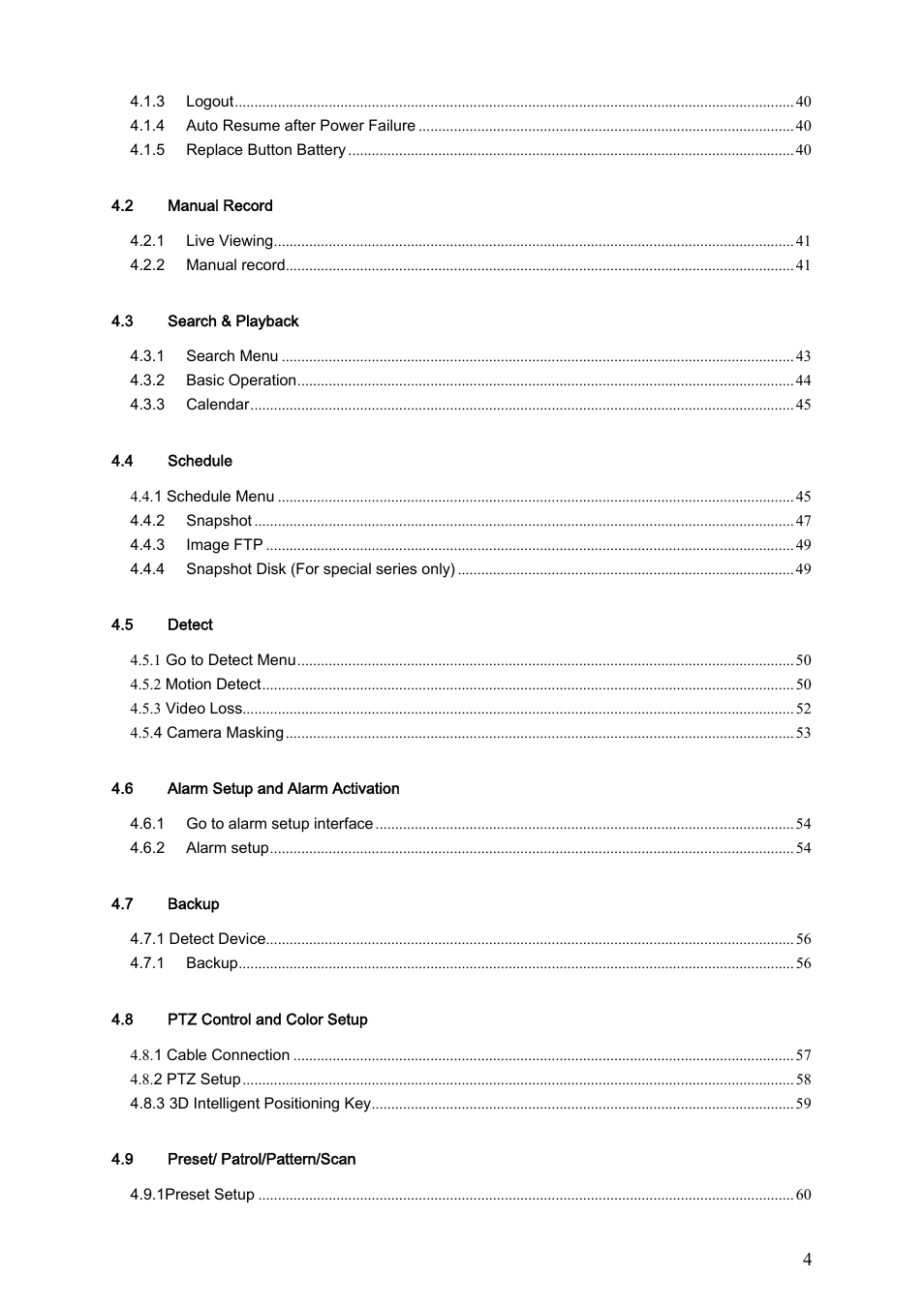 Dahua Technology LE-L User Manual | Page 4 / 149