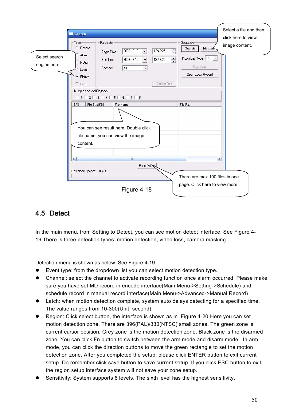 5 detect | Dahua Technology LE-L User Manual | Page 50 / 149