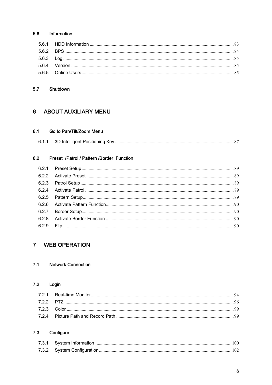 Dahua Technology LE-L User Manual | Page 6 / 149