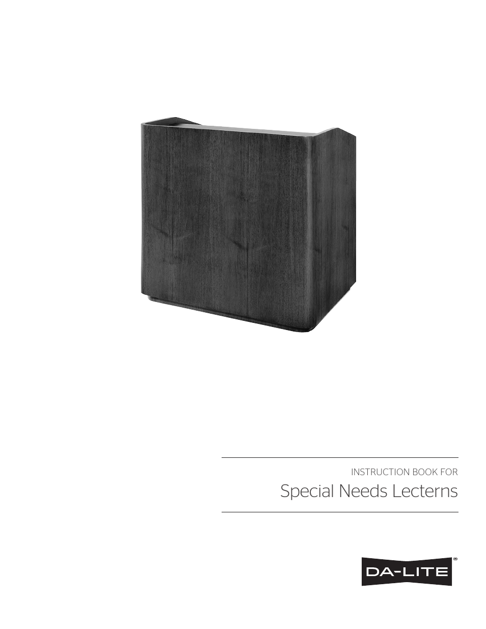 Da-Lite ADA Lectern User Manual | 8 pages