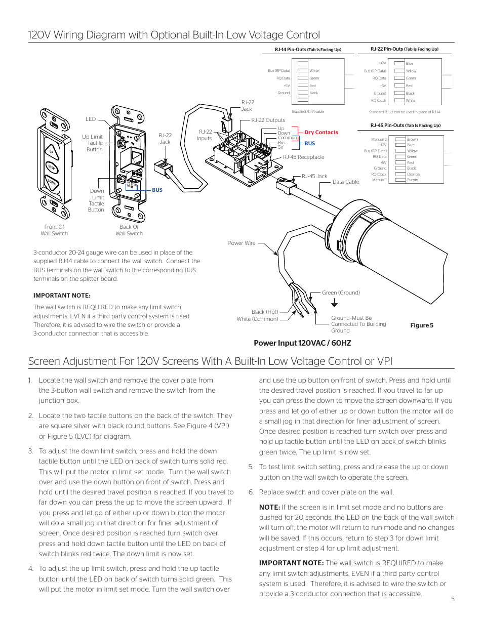 Da-Lite Cosmopolitan Electrol User Manual | Page 5 / 8