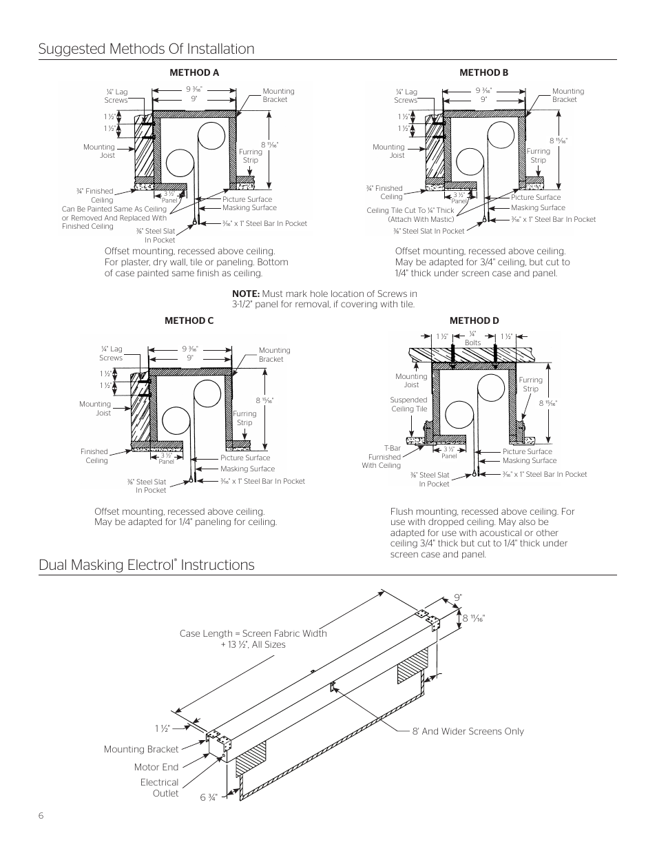 Instructions | Da-Lite Dual Masking Electrol User Manual | Page 6 / 8