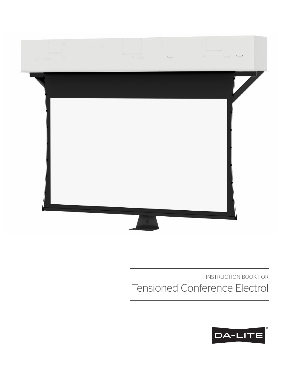 Da-Lite Tensioned Conference Electrol User Manual | 8 pages