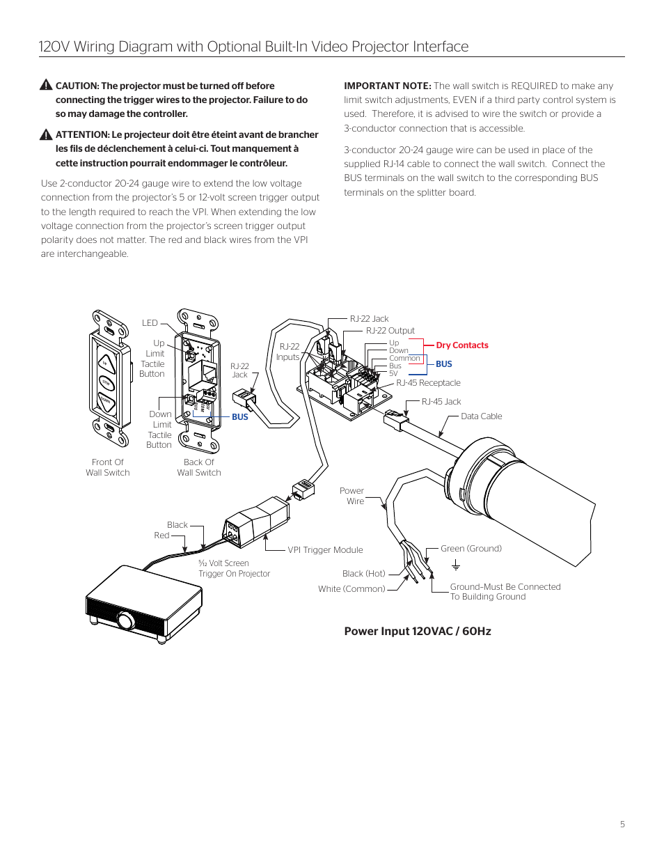 Da-Lite Tensioned Cosmopolitan Electrol User Manual | Page 5 / 8