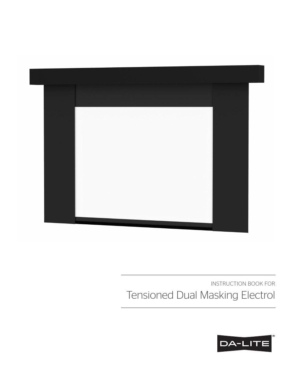 Da-Lite Tensioned Dual Masking Electrol User Manual | 8 pages