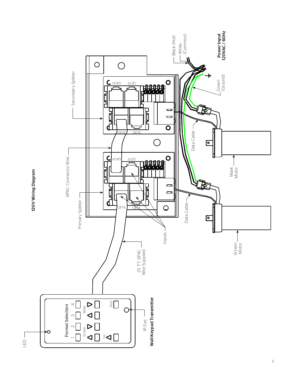 Da-Lite Tensioned Horizon Electrol User Manual | Page 5 / 8