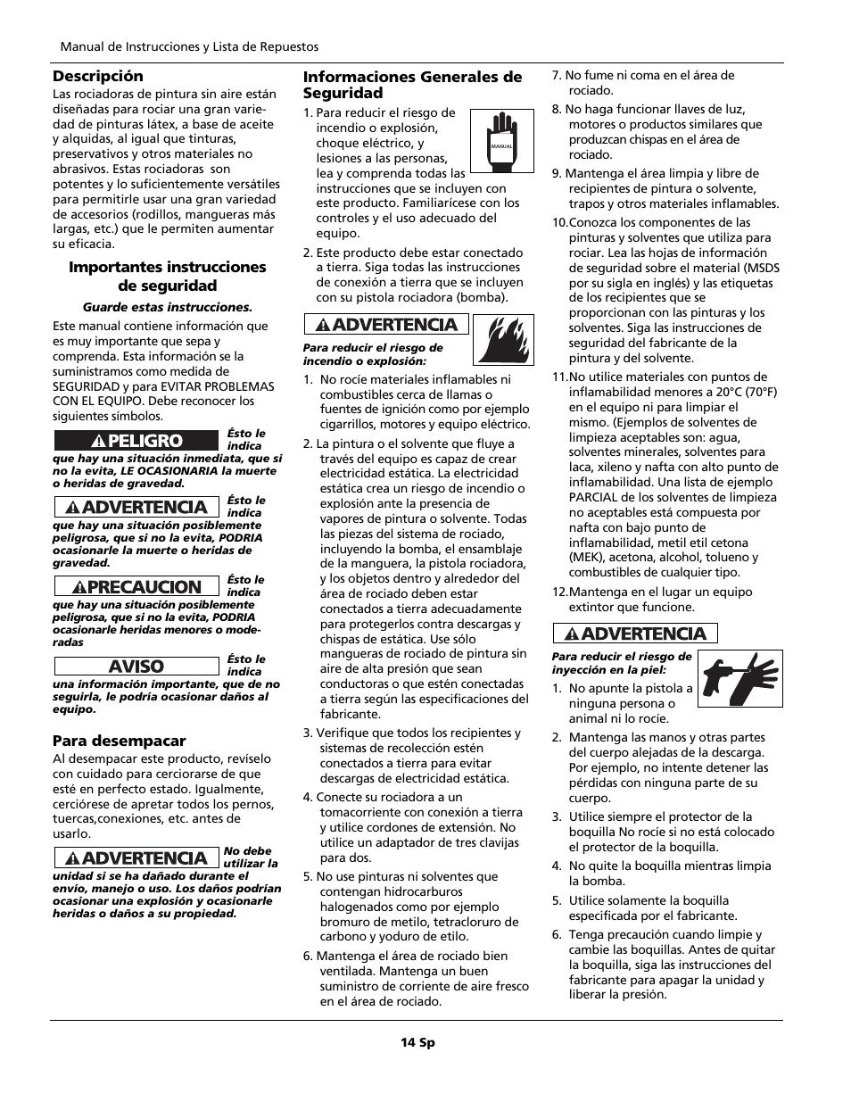 Campbell Hausfeld AL1860 User Manual | Page 14 / 20