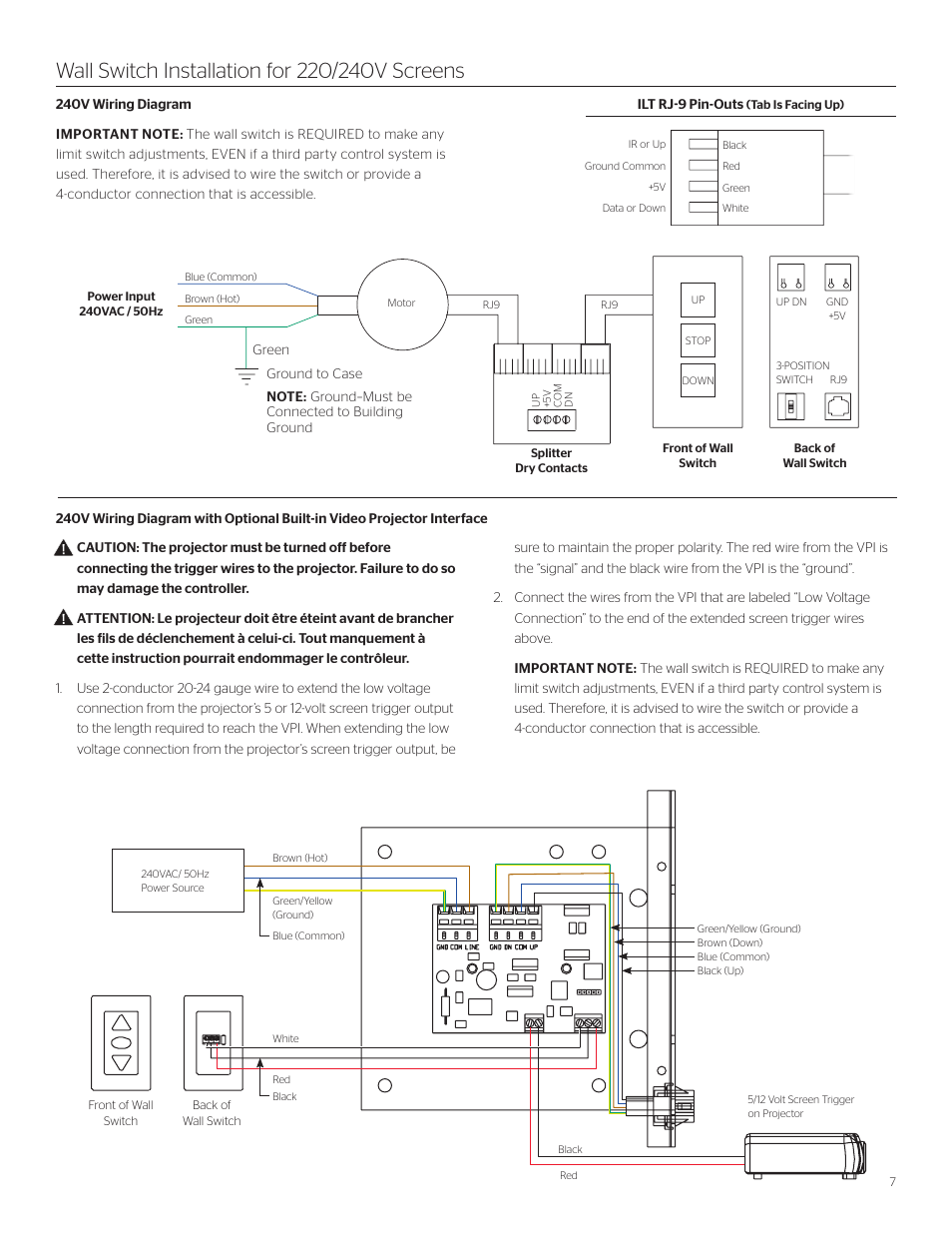 Da-Lite ViewShare Tensioned Advantage Electrol User Manual | Page 7 / 12