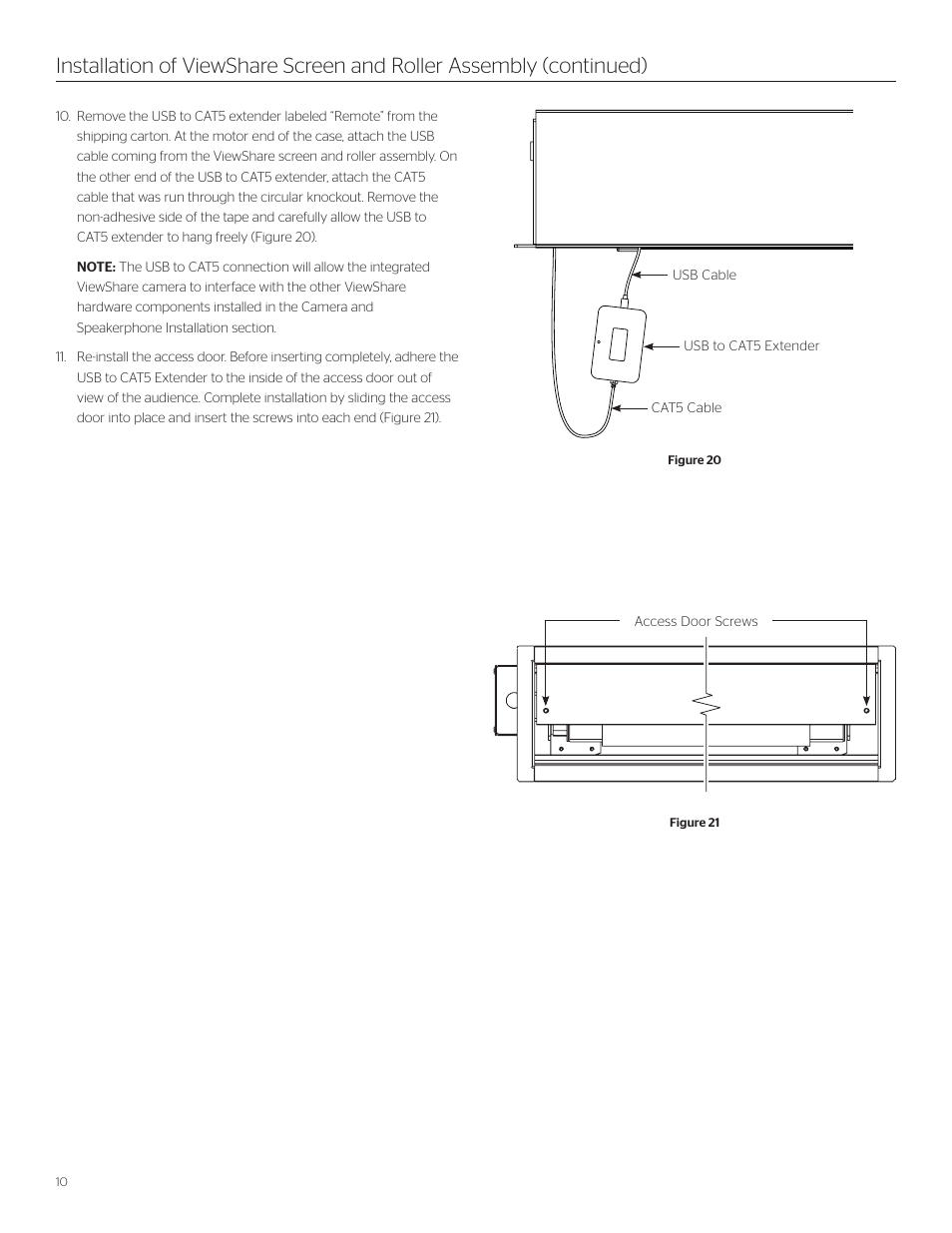 Da-Lite ViewShare Tensioned Advantage Retrofit User Manual | Page 10 / 20