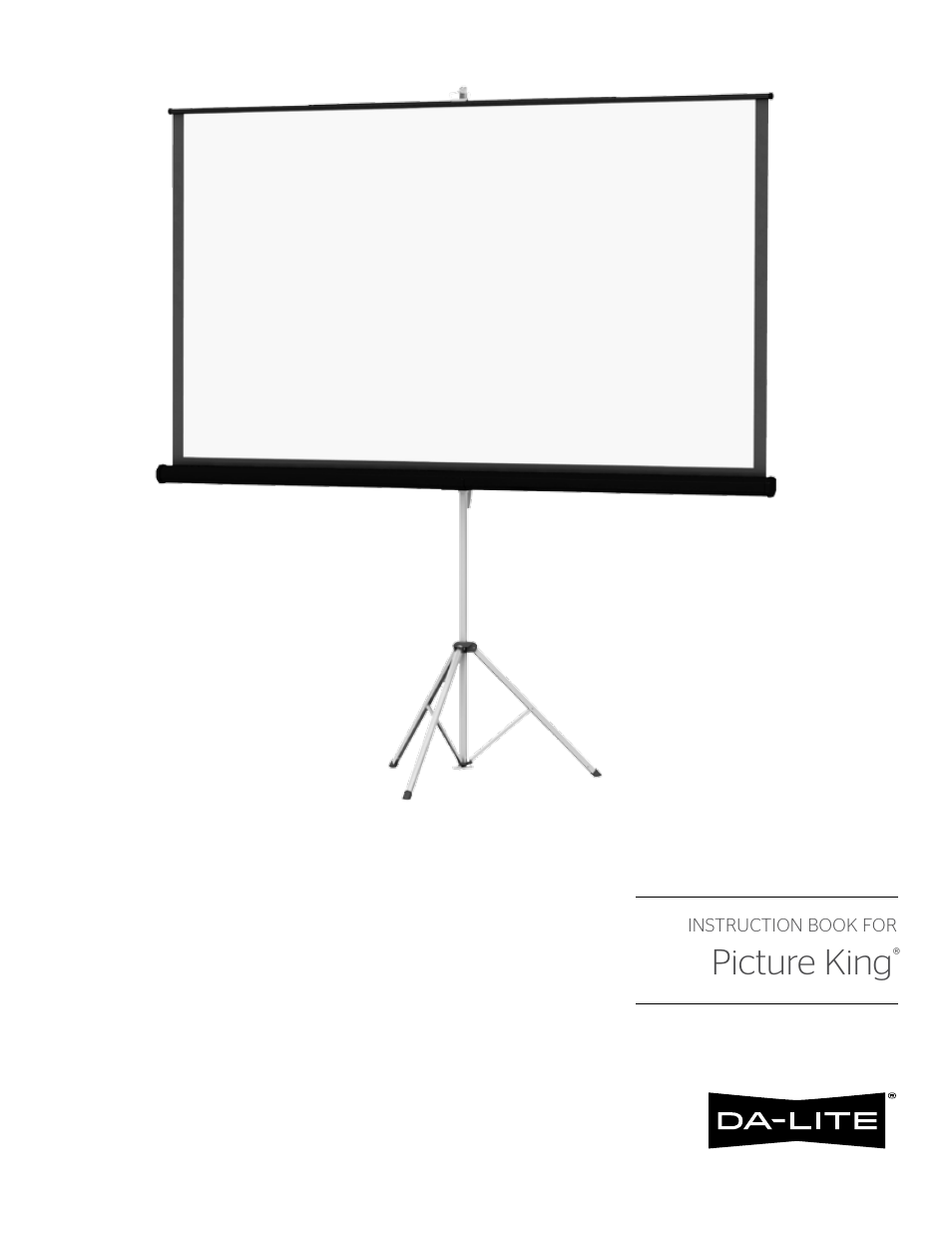 Da-Lite Picture King User Manual | 4 pages