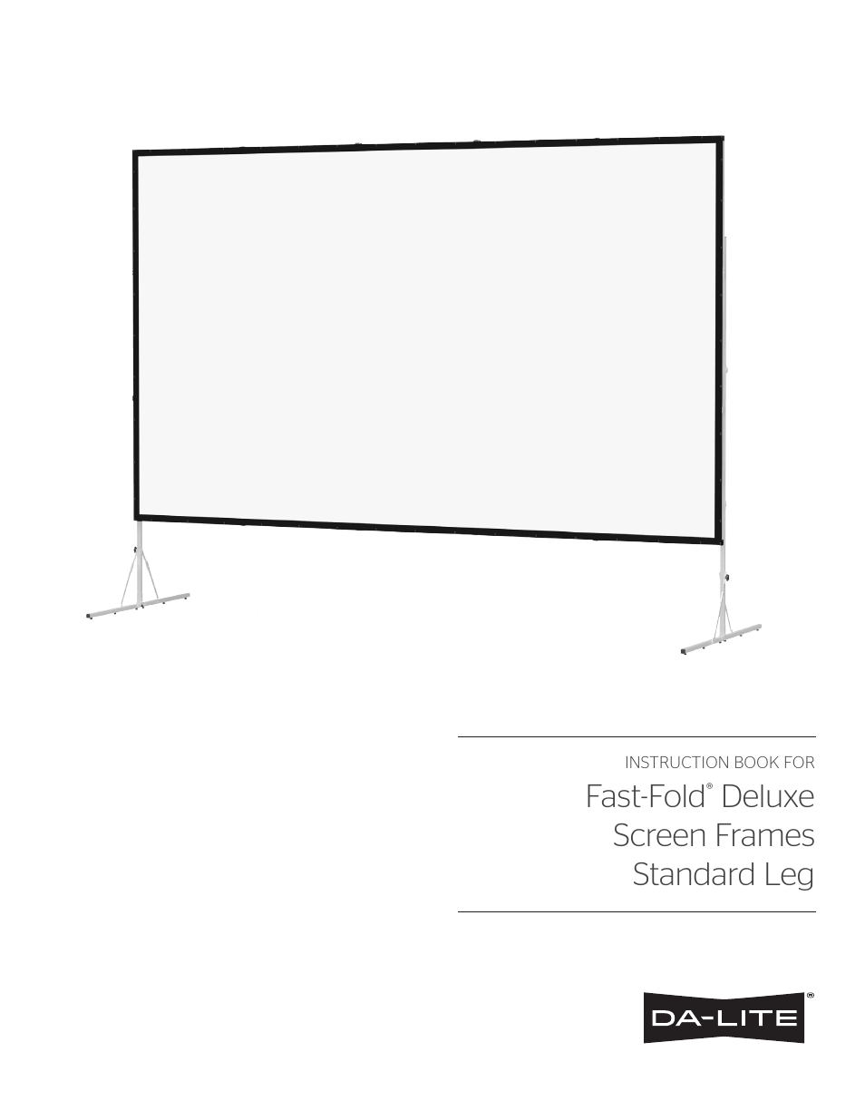 Da-Lite Fast-Fold Deluxe Screen System User Manual | 8 pages
