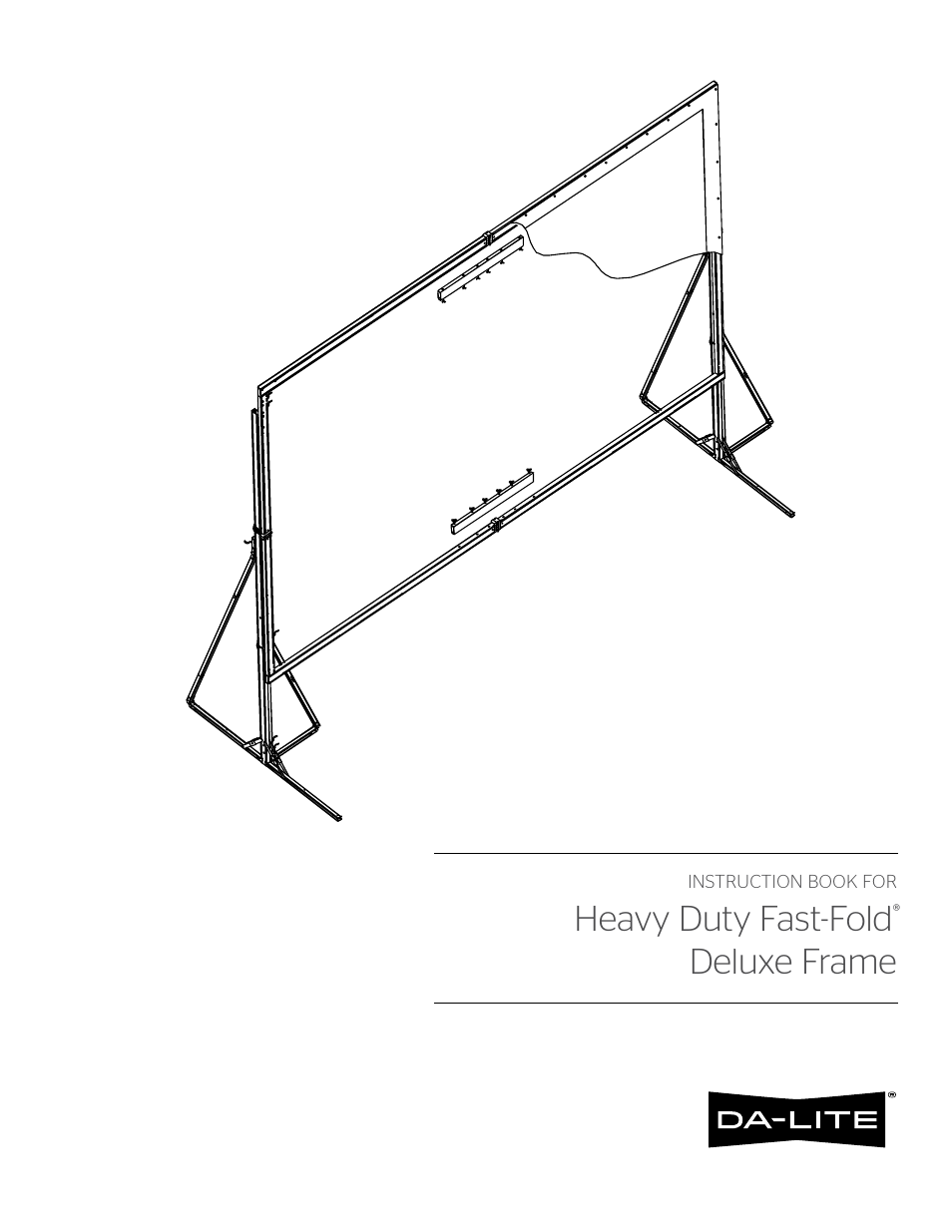 Da-Lite Heavy Duty Fast-Fold Deluxe Screen System User Manual | 4 pages