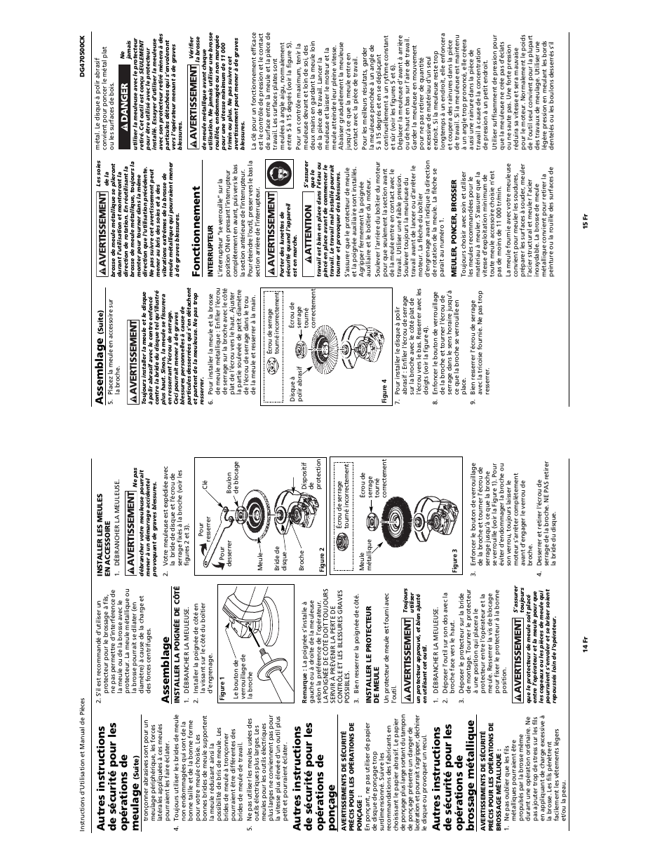 Assemblage, Fonctionnement | Campbell Hausfeld DG470500CK User Manual | Page 14 / 14