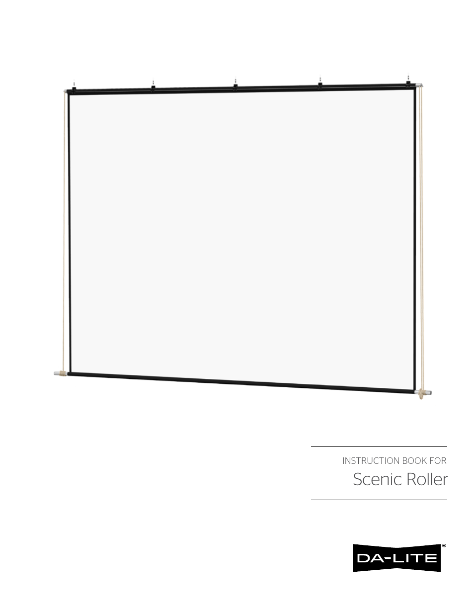 Da-Lite Scenic Roller User Manual | 4 pages