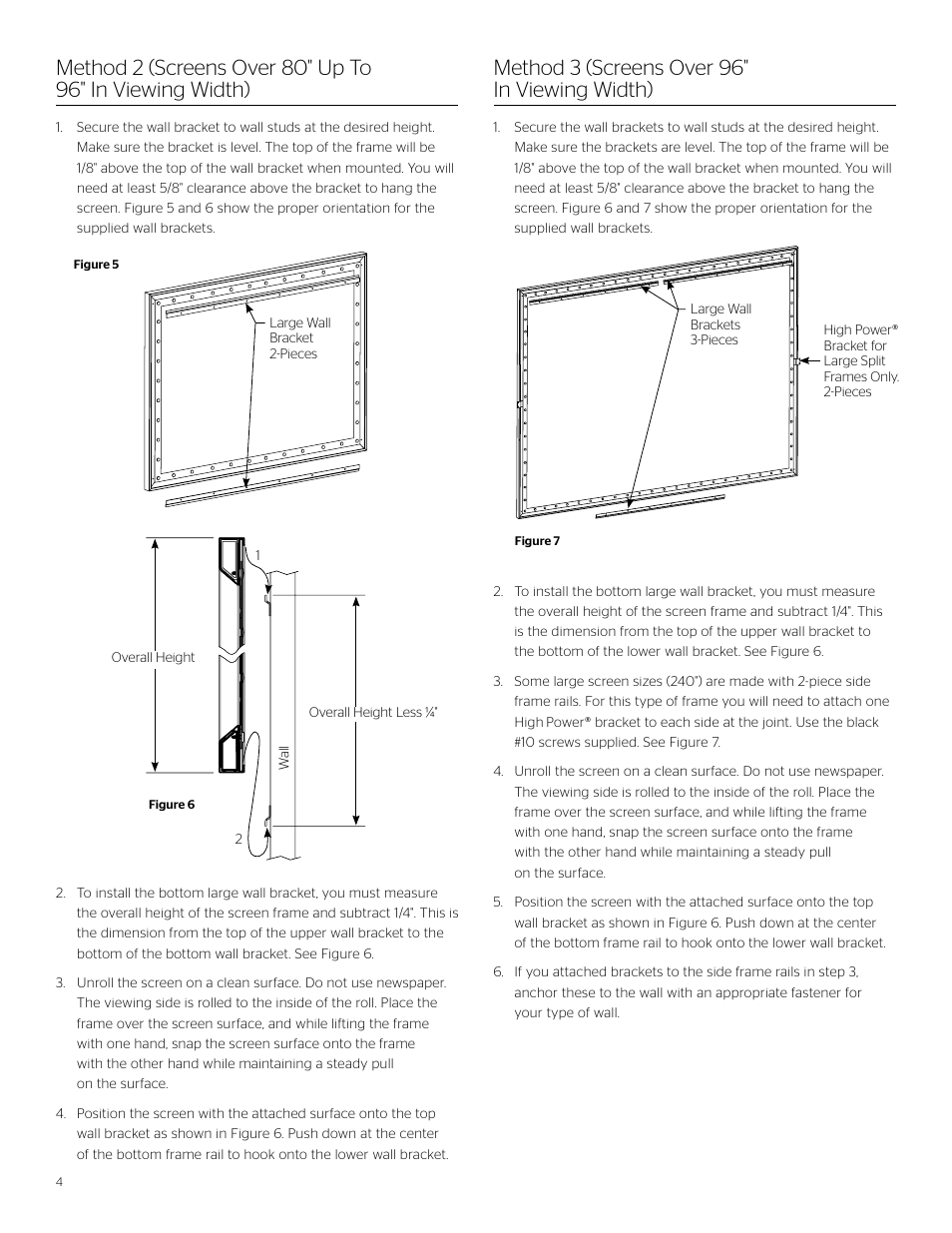 Da-Lite Cinema Contour User Manual | Page 4 / 8